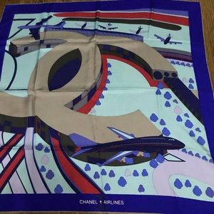 Chanel, authentic, silk scarf